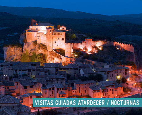 visita guiada nocturna alquezar